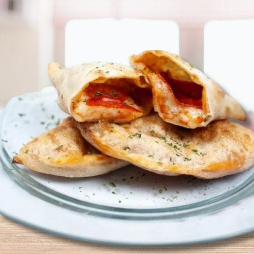mini calzone z frytkownicy beztłuszczowej