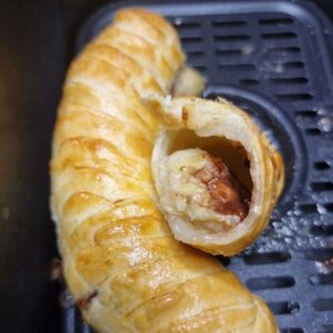 banan w cieście francuskim z czekoladą z air fryer