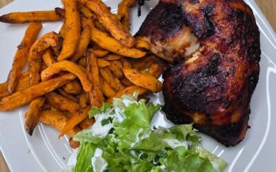 Ćwiartki z kurczaka w glazurze musztardowej z Air Fryer