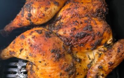 Kurczak w marynacie czosnkowej pieczony w całości z Air Fryer