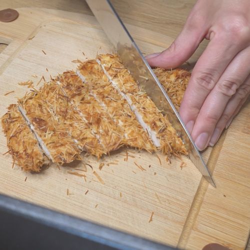 kotlet drobiowy panierowany w cieście kataifi z air fryer