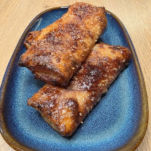 Ciastka z papieru ryżowego z nadzieniem jabłkowym z Air Fryer