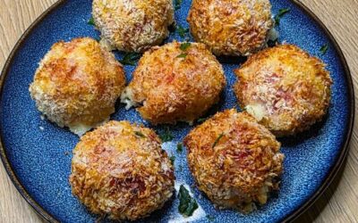 Kotleciki z sera camembert i szynki z Air Fryer