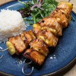 Szaszłyki z Pieczonym Łososiem i Ananasem z Air Fryer