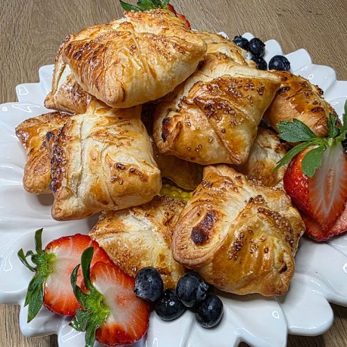 koperty z ciasta francuskiego budyniowo-sernikowe z airfryer